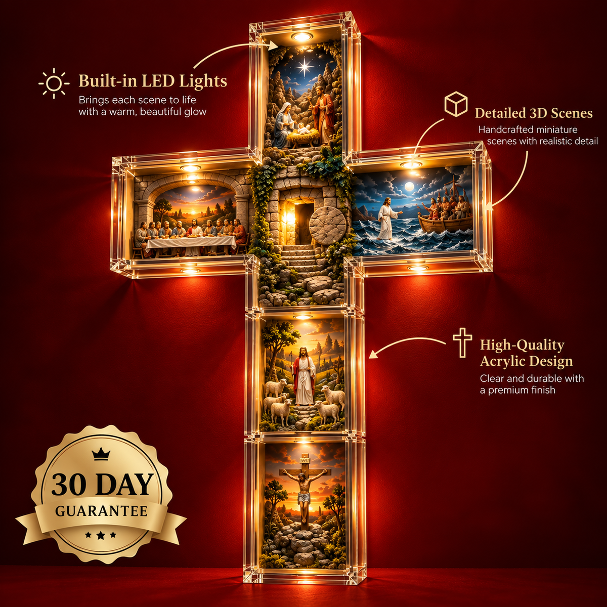 Snugz - Biblical Cross Lamp